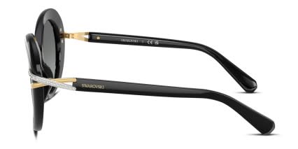 Swarovski SK6026 Black glasses - Black / Gray - Side View