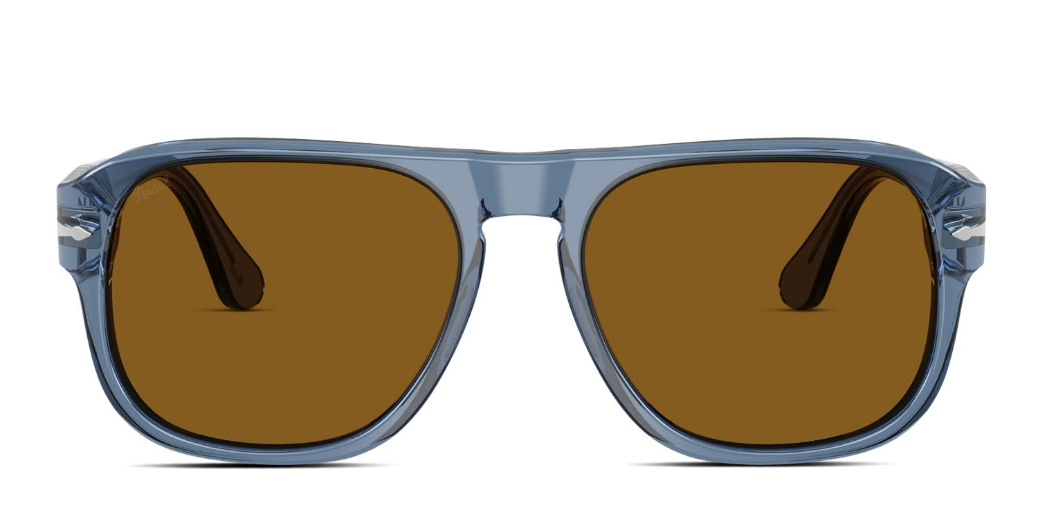Persol PO3310S Jean Clear, Blue glasses - Clear / Blue / Brown - Frontal View