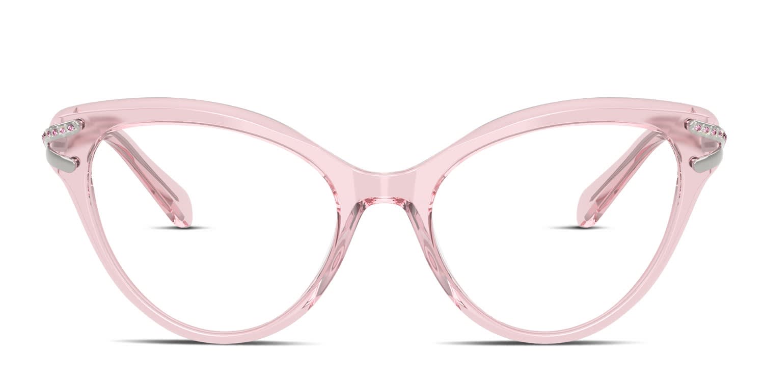 Swarovski SK2030 Clear, Pink glasses - Clear / Pink - Frontal View