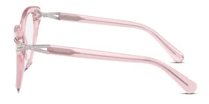 Swarovski SK2030 Clear, Pink glasses - Clear / Pink - Side View