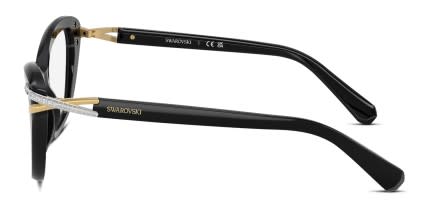Swarovski SK2031 Black glasses - Black - Side View