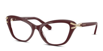 Swarovski SK2031 Red glasses - Red - Angle View