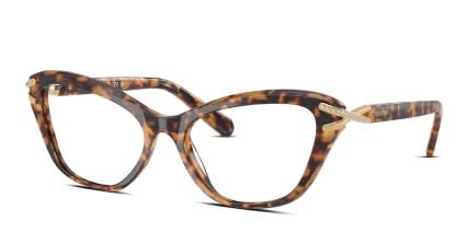Swarovski SK2031 Tortoise glasses - Tortoise - Angle View