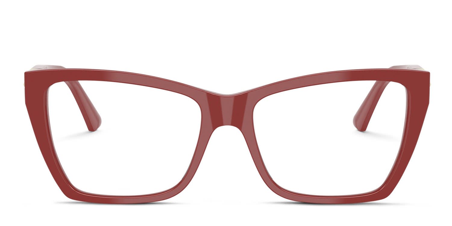 Jimmy Choo Red Square Eyeglasses - Frames Only Amazon.com: Jimmy Choo Jimmy Choo 124 0VUS Semi Matte Red  main image 3