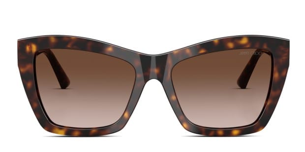 Jimmy Choo JC5031 tortoise frame with gradient brown lenses
