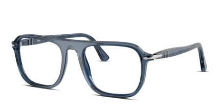 Persol PO3359V Clear, Blue glasses - Clear / Blue - Angle View
