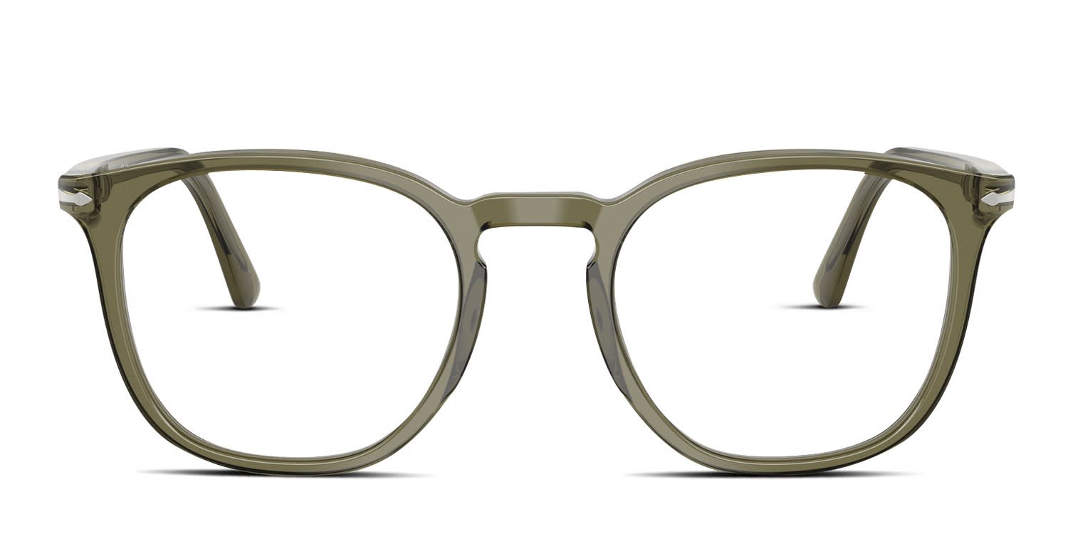 Persol PO3318V Green, Clear glasses - Green / Clear - Frontal View