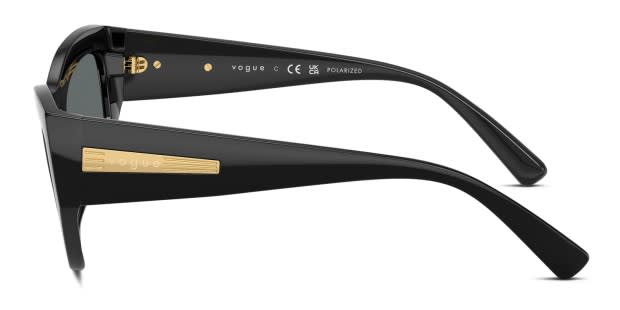 Vogue VO5607S black frame with dark grey polarized lenses