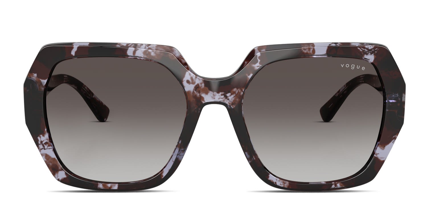 Vogue VO5612SB Tortoise, Purple glasses - Tortoise / Purple - Frontal View