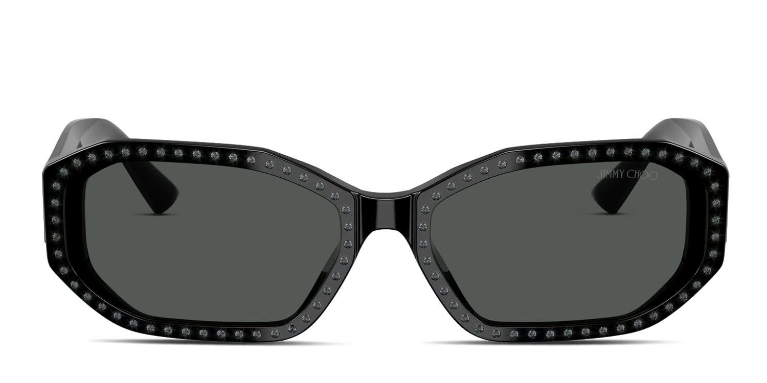 Jimmy Choo JC5021BU Black, Silver glasses - Black / Silver / Gray - Frontal View