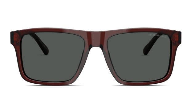Emporio Armani EA4232 clear , brown frame with smoke lenses