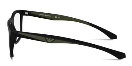 Emporio Armani EA4235 w/Clip-On Matte Black glasses - Matte Black - Side View