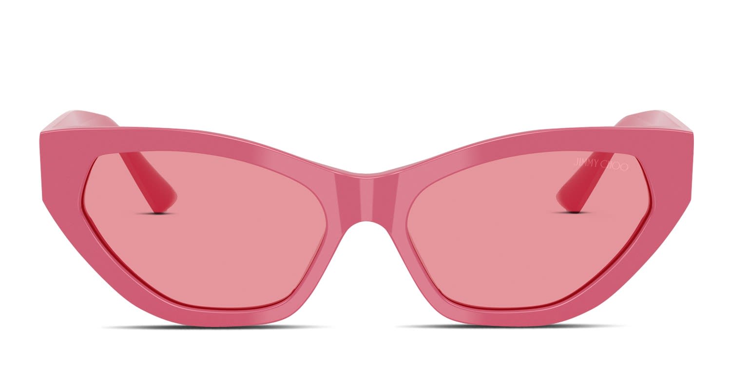 JIMMY CHOO キャットアイサンクラス VICFSK FWM Jimmy Choo Pink Flash SIlver Cat Eye Ladies Sunglasses VIC/F