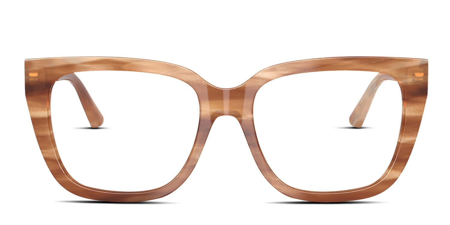 Jimmy Choo JC141 Beige/Pink/Clear Eyeglasses | Includes FREE