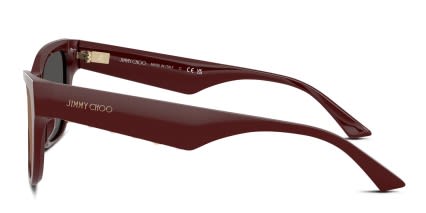 Jimmy Choo JC5024HU Red glasses - Red / Gray - Side View