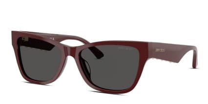Jimmy Choo JC5024HU Red glasses - Red / Gray - Angle View