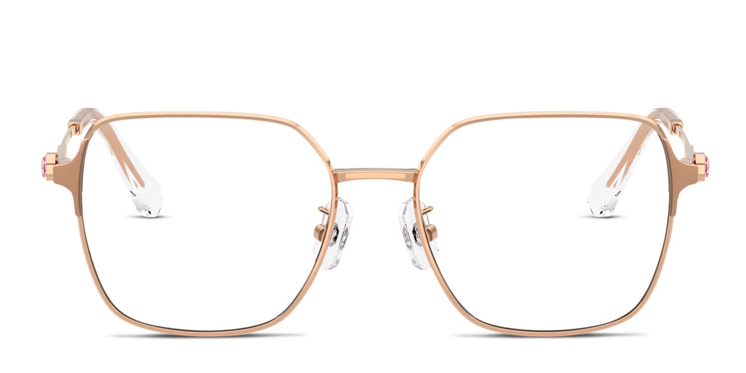 Swarovski SK1020D Pink, Gold glasses - Pink / Gold - Frontal View