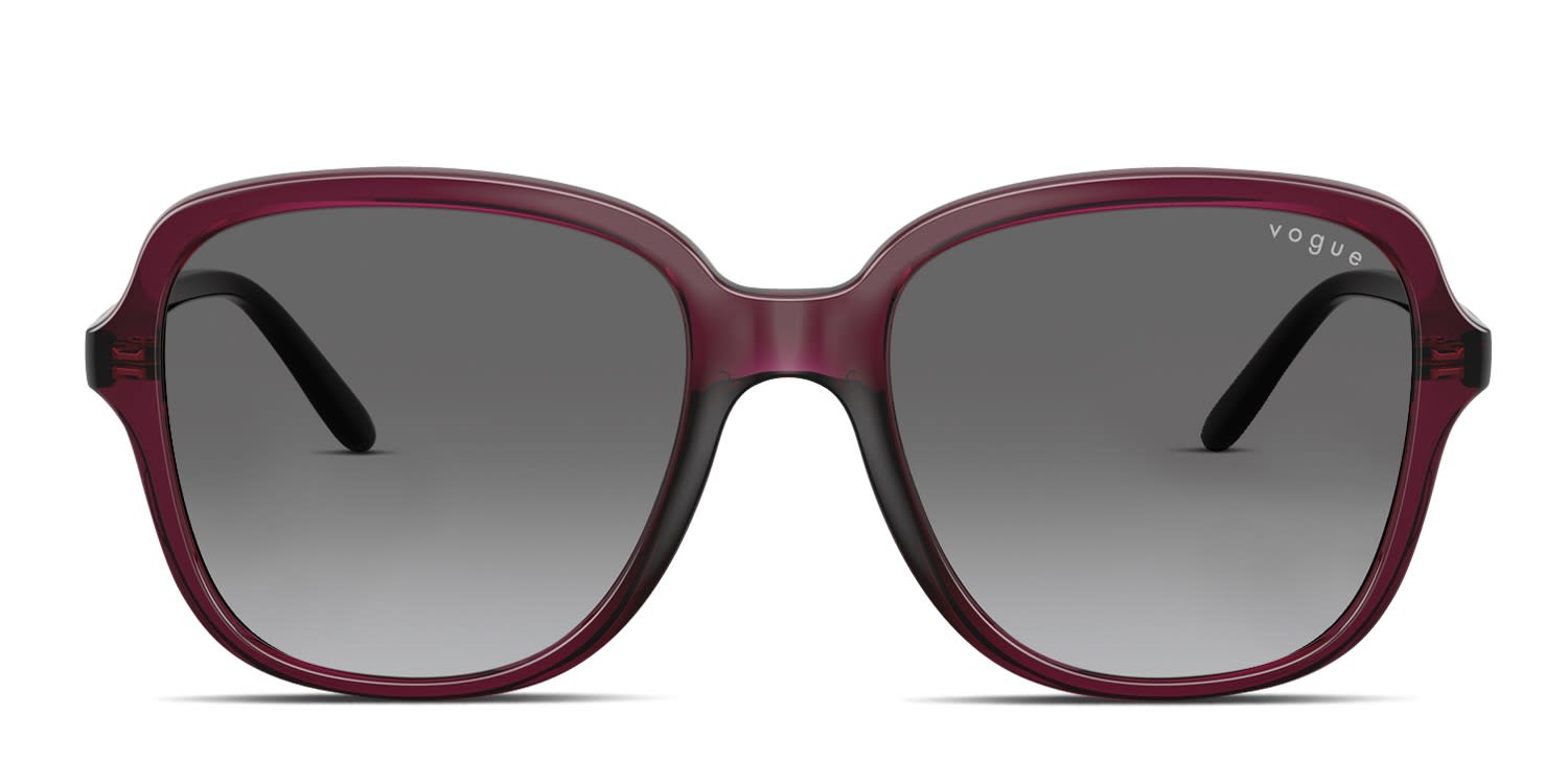 Vogue VO5601S Red, Clear glasses - Red / Clear - Frontal View
