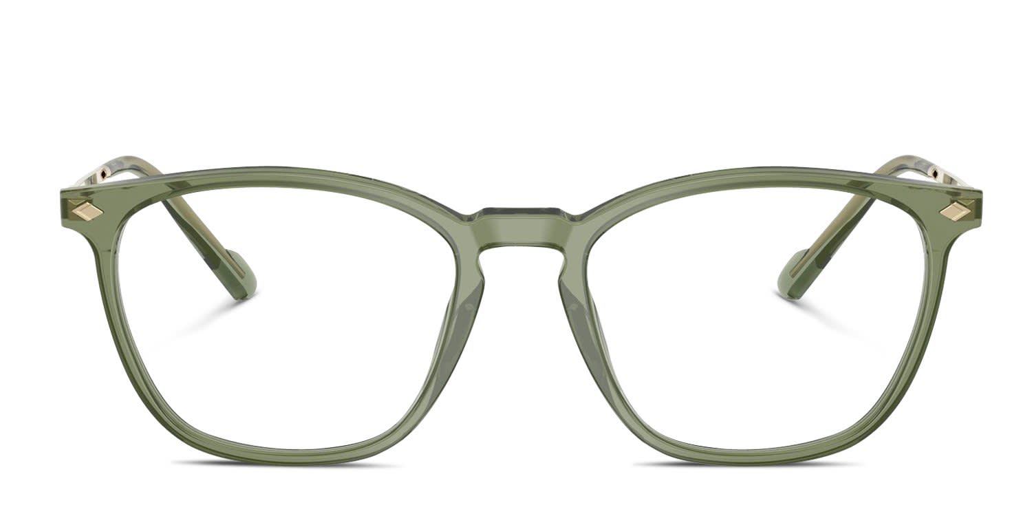 Vogue VO5614 Clear, Green glasses - Clear / Green - Frontal View