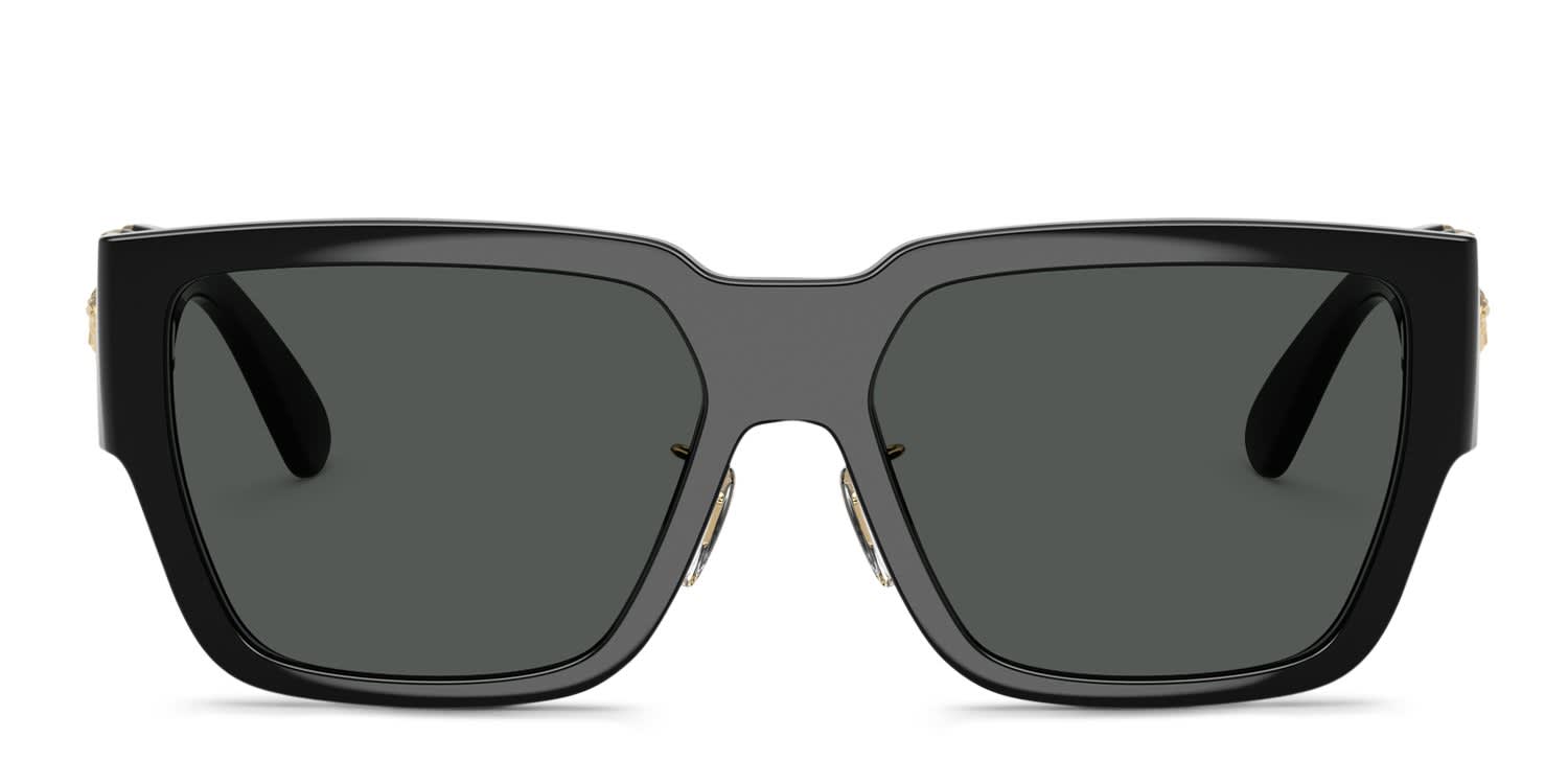 Versace VE4483D Black, Gray glasses - Black / Gray - Frontal View