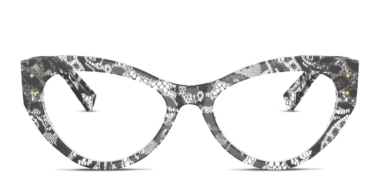 Dolce & Gabbana DG3403 Black glasses - Black - Frontal View