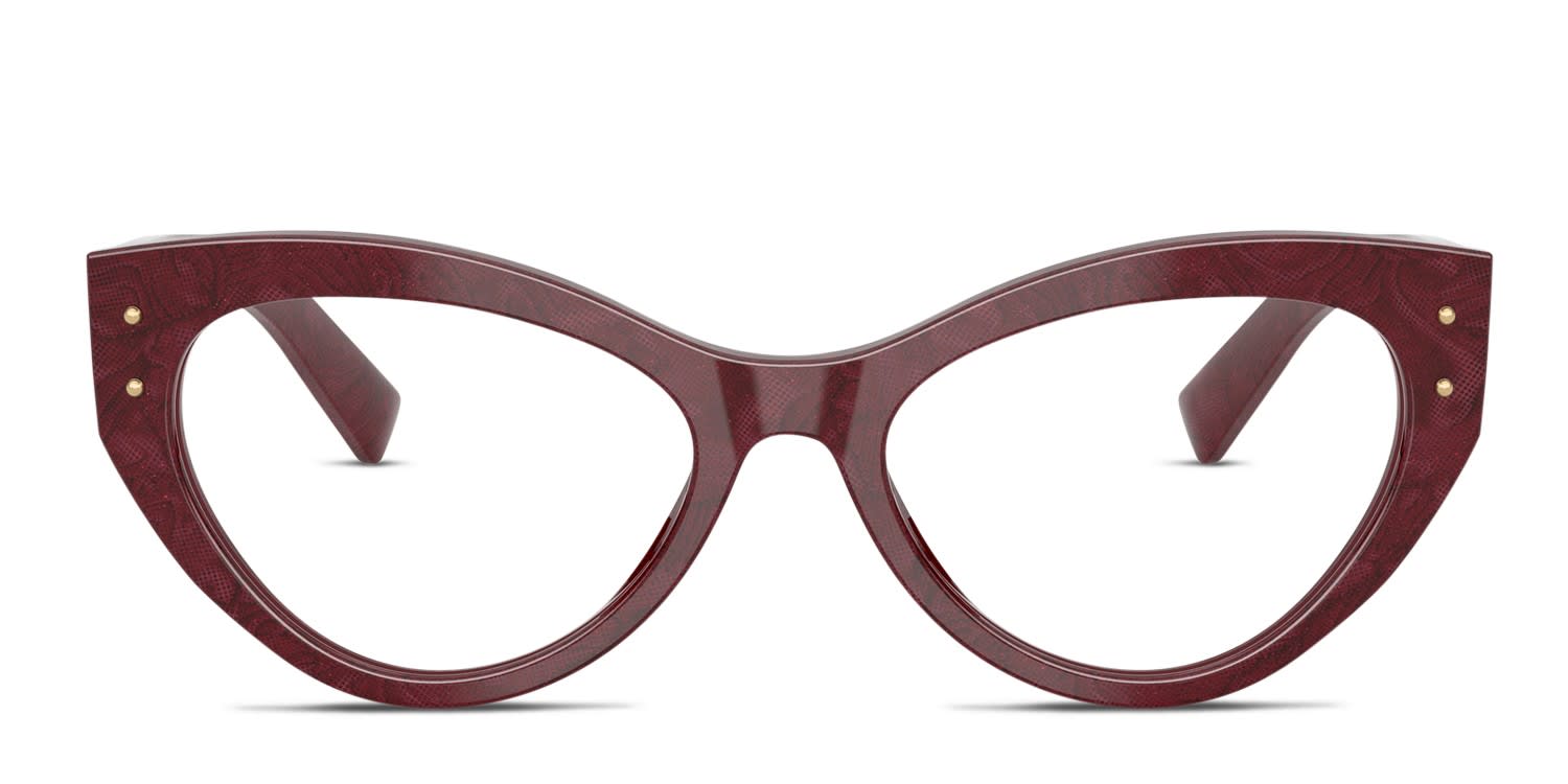 Dolce & Gabbana DG3403 Red glasses - Red - Frontal View