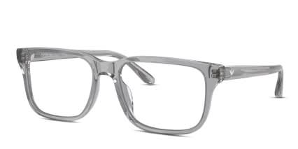 Emporio Armani EA3250U Clear, Gray glasses - Clear / Gray - Angle View