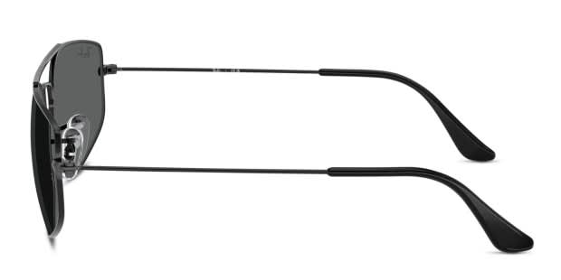 Ray-Ban RB3845 Explorer 5 black frame with dark grey lenses