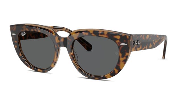Ray-Ban RB2286 Doreen Tortoise, Brown, Clear frame with dark grey