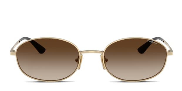 Vogue Eyewear Gold Rim Gradient Brown Sunglasses Sunglasses VO4330S - Gold - Gradient Brown - Metal | Vogue  main image 3