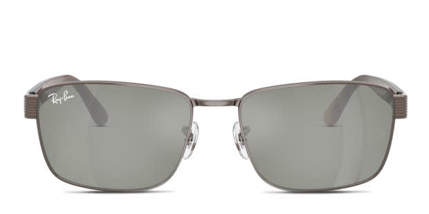 Ray-Ban RB3750 Brown frame with green lenses. Lenses provide 