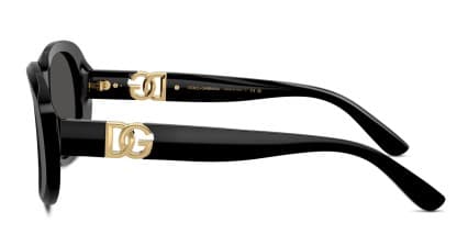 Dolce & Gabbana DG4476 Black glasses - Black / Gray - Side View