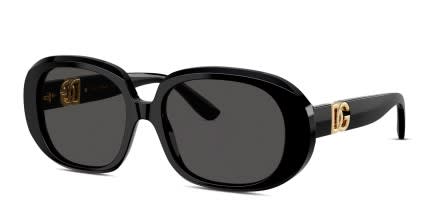 Dolce & Gabbana DG4476 Black glasses - Black / Gray - Angle View