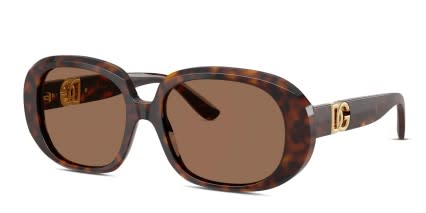 Dolce & Gabbana DG4476 Tortoise glasses - Tortoise / Brown - Angle View
