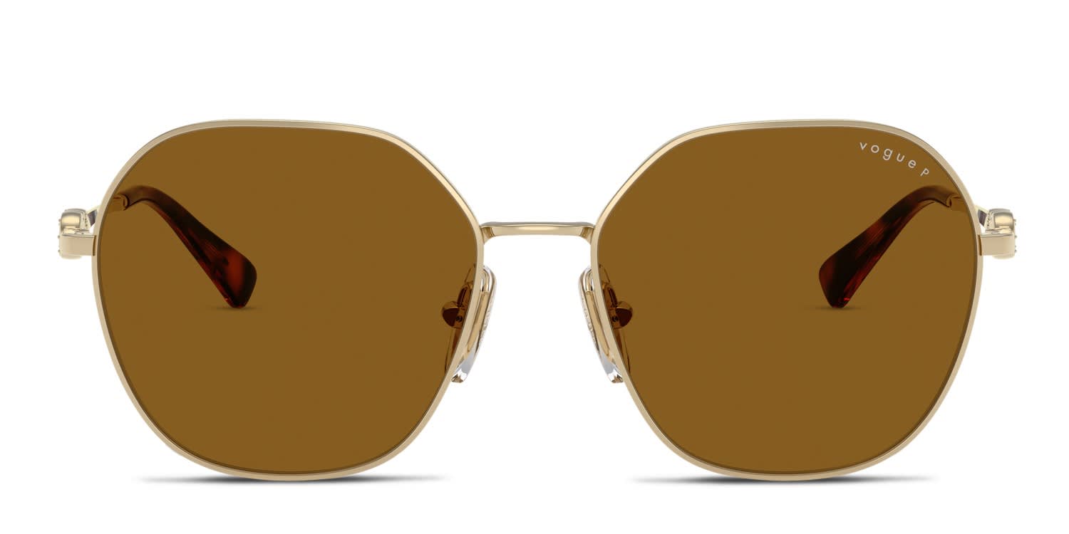 Vogue VO4318SB Gold glasses - Gold / Brown - Frontal View