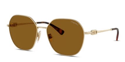 Vogue VO4318SB Gold glasses - Gold / Brown - Angle View