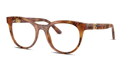 Dolce & Gabbana DG3399 Tortoise glasses - Tortoise - Angle View