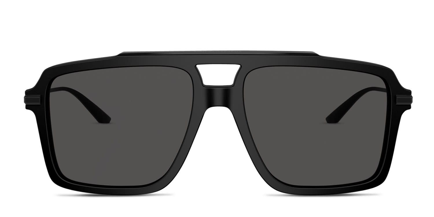 Dolce & Gabbana DG4477 Black glasses - Black / Gray - Frontal View