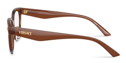 Versace VE3370D Brown, Clear glasses - Brown / Clear - Side View