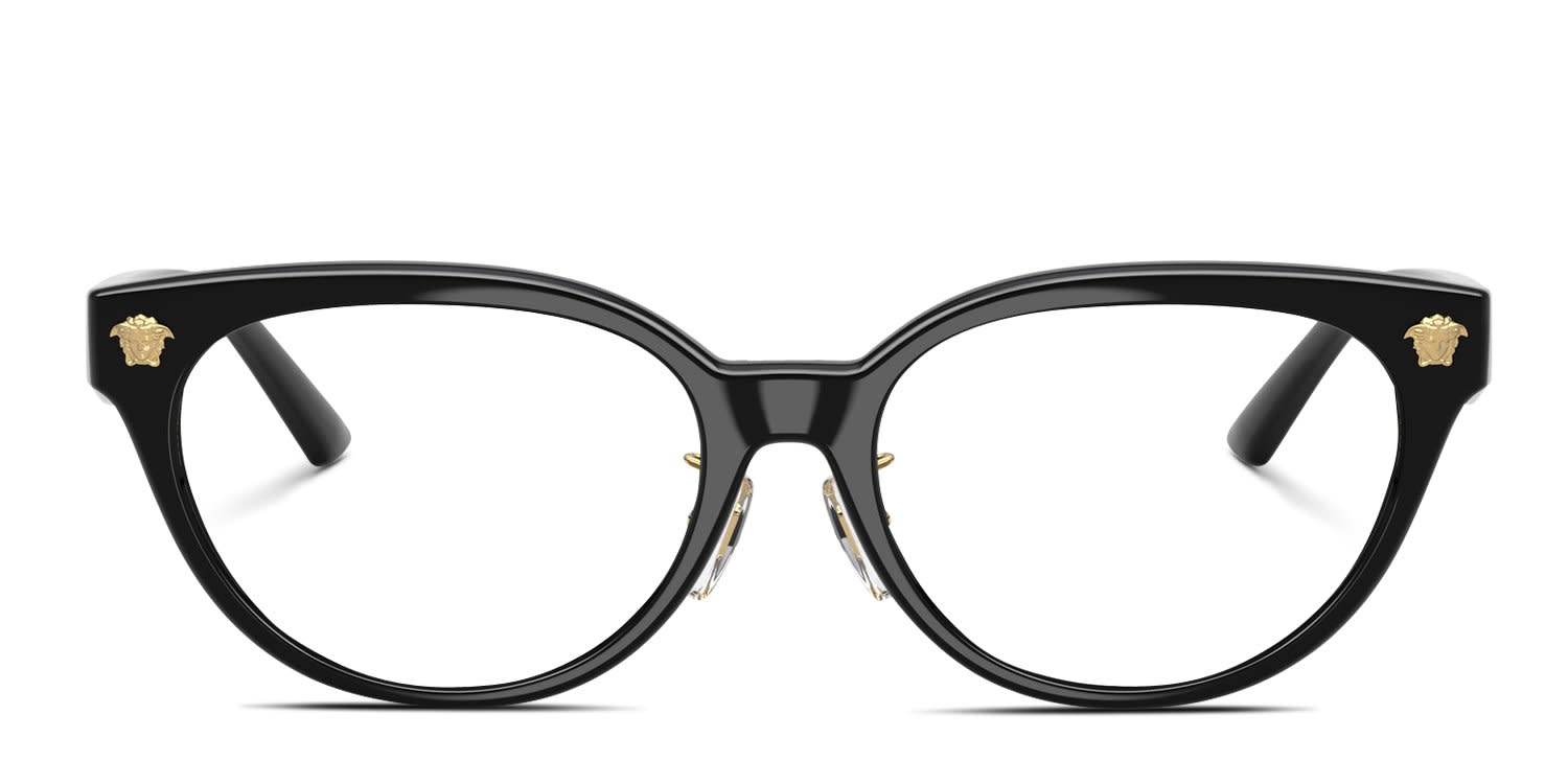 Versace VE3370D Black glasses - Black - Frontal View