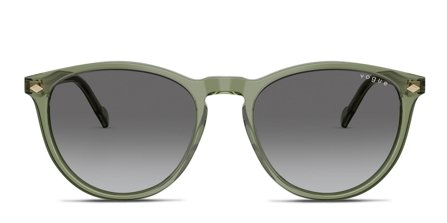 Vogue VO5599S Clear, Green glasses - Clear / Green / Gray - Frontal View
