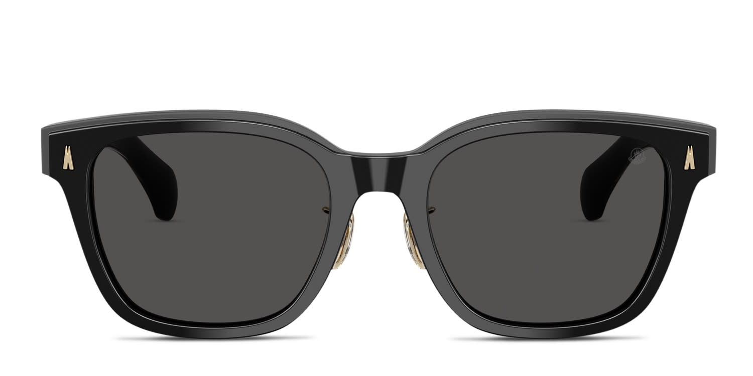 Moncler ME6002D Black glasses - Black / Gray - Frontal View