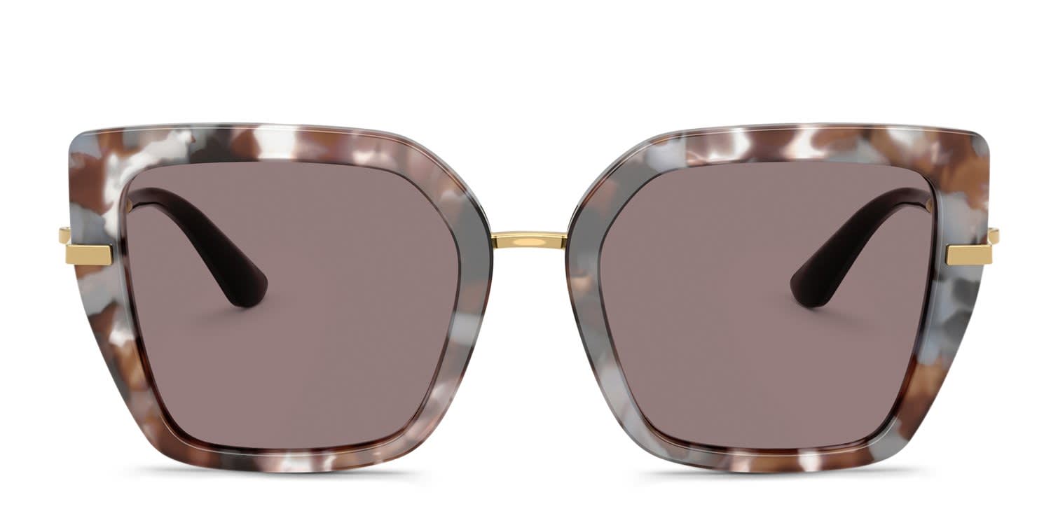 Dolce & Gabbana DG4474 Tortoise, Gray, Brown glasses - Tortoise / Gray / Brown - Frontal View