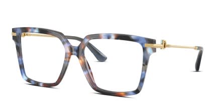 Dolce & Gabbana DG3397 Tortoise, Blue glasses - Tortoise / Blue - Angle View