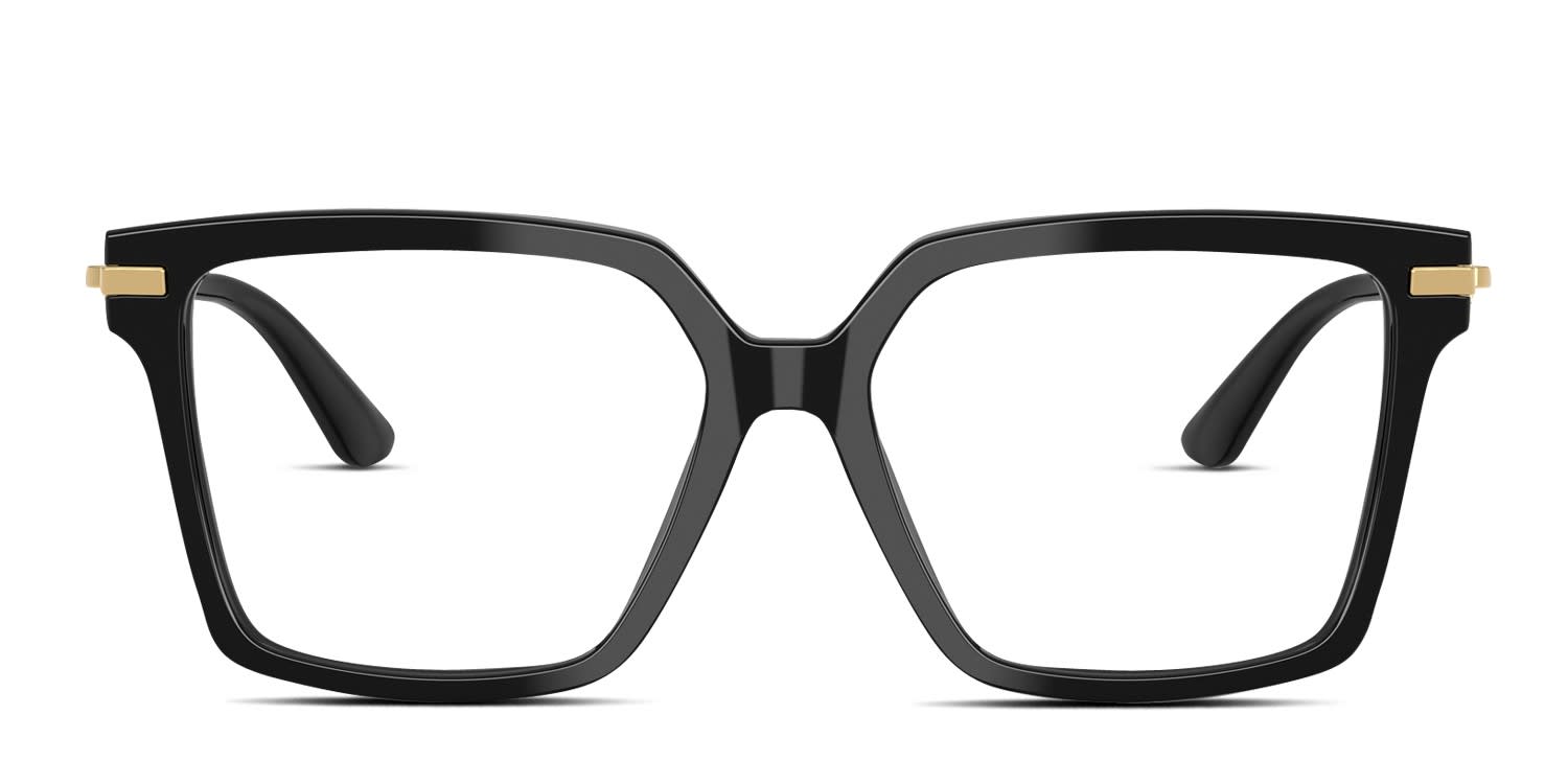 Dolce & Gabbana DG3397 Black glasses - Black - Frontal View