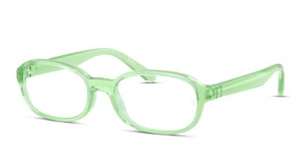 Ray-Ban RY1904 Kids Green, Clear glasses - Green / Clear - Angle View