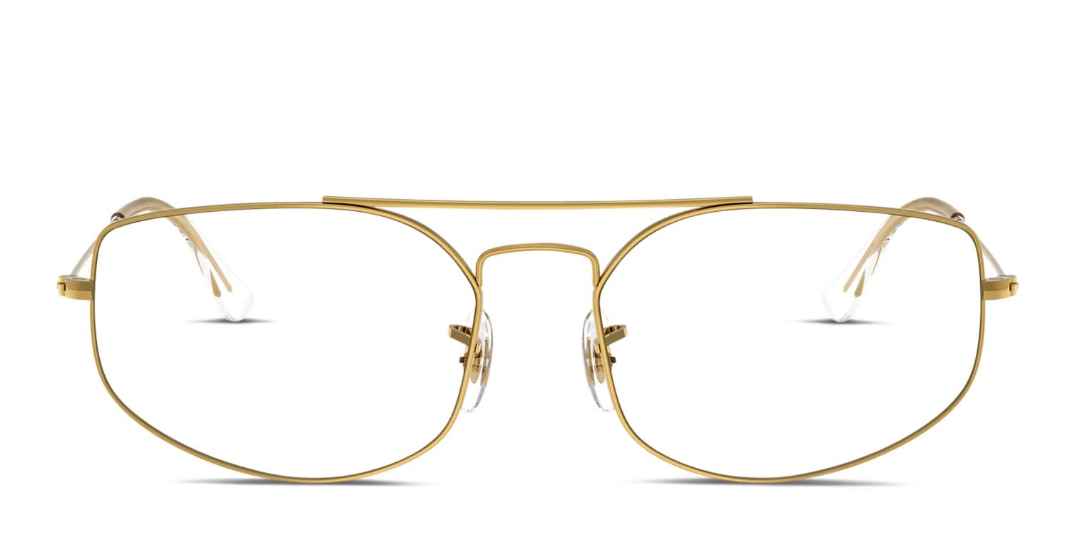 Ray-Ban RX6545 Explorer 5 Gold glasses - Gold - Frontal View
