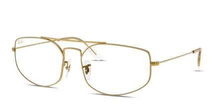 Ray-Ban RX6545 Explorer 5 Gold glasses - Gold - Angle View