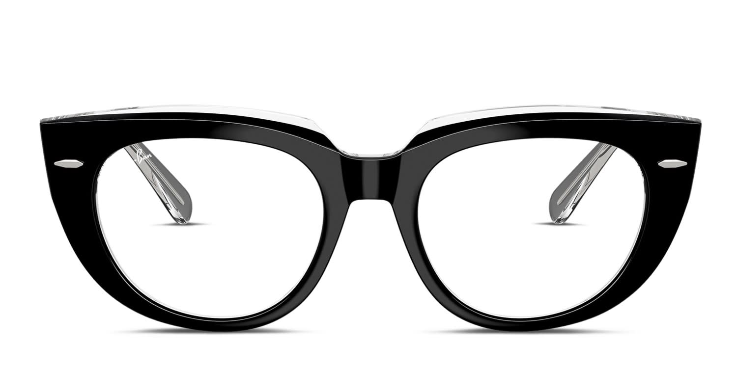 Ray-Ban RX5586 black clear frame