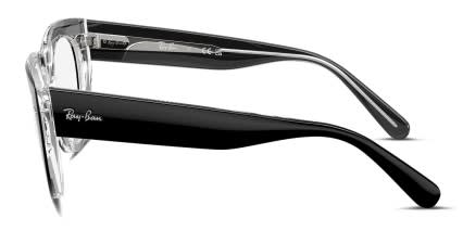 Ray-Ban RX5586 Black, Clear glasses - Black / Clear - Side View